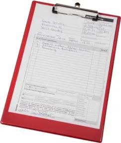 Eichner PVC-Klemmbretter rot, 232 x 338 mm 5 St.