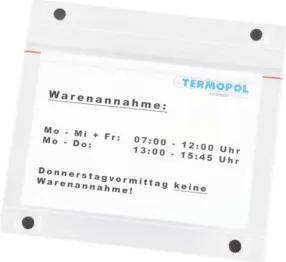 Eichner PVC-Magnetsichttasche transparent A5 que