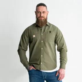 STIER Heavy Work Shirt Canvas bci cotton M Olive