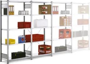Regalwerk BERT-Standardregal Set 1 1 x Grundf. + 1 x Anbauf. HxBxT 2000x1005x400 mm