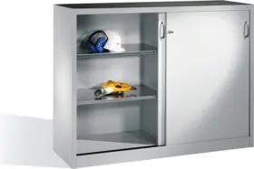 C+P Schiebetürenschrank Acurado, H1200xB1600xT400mm, Front Lichtgrau, Korpus Lichtgrau (2147-09)