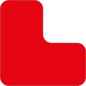 Eichner Stellplatzmarker L-Stück PVC Rot