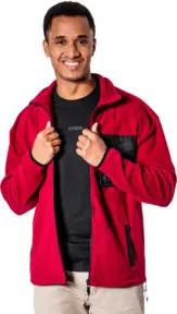 STIER Zip Fleece M Deep Red