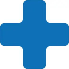 Eichner Stellplatzmarker X-Stück PVC Blau