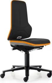 bimos Neon mit Rollen Kunstleder Flexband orange Sitz 450-620 mm Synchrontechnik