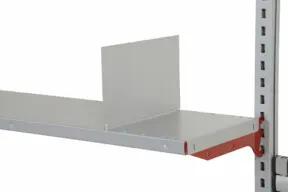 Rocholz Trennblech für Blechablage mit 300 mm Tiefe SYSTEM FLEX weißaluminium