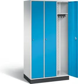 C+P Garderobenschrank Intro, H1950xB920xT490mm, Front Lichtblau, Korpus Lichtgrau (8170-301)