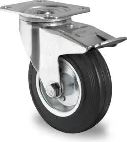 CASCOO Lenkrolle mit Totalfeststeller ø 250 mm Serie SWS4 Rollenlager