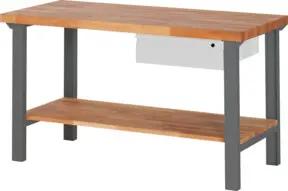 STIER Werkbank Premium mit 1 Schublade und Ablageboden BxTxH 1500x700x840mm