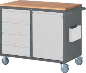 STIER Montagewagen Premium mit 4 Schubladen und 1 Flügeltür BxTxH 1145x650x975 mm