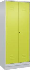 C+P PSA Doppel-Spind Classic PLUS, Sockel, 2 Abteile, 1950x800x500mm, 7035/0024 Verschluss Zylinderschloss