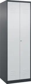C+P PSA Doppel-Spind Classic PLUS, 2 Abteile, 1850x600x500mm, 7016/7035 Verschluss Zylinderschloss