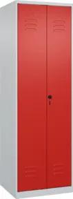 C+P PSA Doppel-Spind Classic PLUS, 2 Abteile, 1850x600x500mm, 7035/3020 Verschluss Sicherheits-Drehriegel