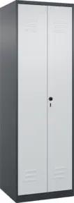 C+P PSA Doppel-Spind Classic PLUS, 2 Abteile, 1850x600x500mm, 7016/7035 Verschluss Sicherheits-Drehriegel