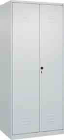 C+P Schwarz-Weiß-Spind Classic PLUS, 2 Abteile, 1850x800x500mm, 7035/7035 Verschluss Sicherheits-Drehriegel