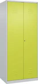 C+P PSA Doppel-Spind Classic PLUS, 2 Abteile, 1850x800x500mm, 7035/0024 Verschluss Zylinderschloss