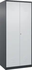C+P PSA Doppel-Spind Classic PLUS, 2 Abteile, 1850x800x500mm, 7016/7035 Verschluss Zylinderschloss