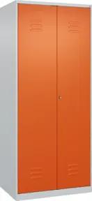 C+P PSA Doppel-Spind Classic PLUS, 2 Abteile, 1850x800x500mm, 7035/2004 Verschluss Zylinderschloss
