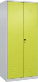 C+P PSA Doppel-Spind Classic PLUS, 2 Abteile, 1850x800x500mm, 7035/0024 Verschluss Sicherheits-Drehriegel