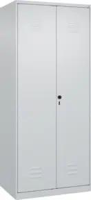 C+P PSA Doppel-Spind Classic PLUS, 2 Abteile, 1850x800x500mm, 7035/7035 Verschluss Sicherheits-Drehriegel