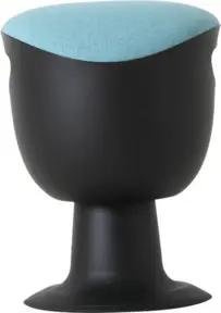 STIER Multibeweglicher Drehhocker mit Tellerfuß Sitzhöhe 465-585mm Polster Türkis