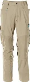 Mascot Hose mit Knietaschen, Stretchstoff Hose hellkhaki