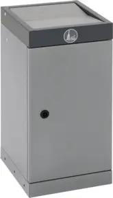 Stumpf Sortssystem ProTec-Plus, graualu/7016, verzinkter Innenbehälter, 30 Liter