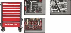 Gedore Red Wkz.Satz i.Wks.Wagen WINGMAN rot 129tlg