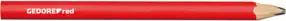 Gedore R90950012 Handwerker-Bleistift 75mm oval rot 12 Stück