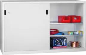 Pavoy Schiebetürenschrank H1200 x B2000 x T600, Böden verzinkt, Korpus / Front Lichtgrau