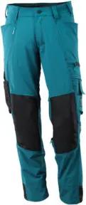 Mascot Hose mit Knietaschen, Stretchstoff Hose Dunkelpetroleum