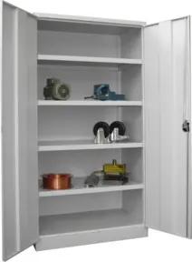Pavoy Schwerlastschrank H1950 x B1040 x T630, 4 Böden, Korpus / Front Lichtgrau