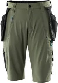 Mascot Shorts mit abnehmbaren Hängetaschen Handwerkershorts Größe C66, moosgrün