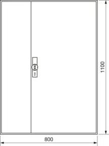 Hager Zählerschrank,universZ 1100x800x160,IP44 ZB33ES