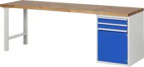 Rau Werkbank 7503A1, B2500xT700xH890mm, 2x Schublade-TA, 1x Tür