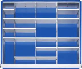 Rau Schubladen-Einteilungs-Set Schublade-XL H 60-90mm 3 Trenn + 16 Steckwände