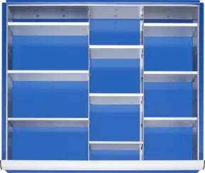 Rau Schubladen-Einteilungs-Set Schublade-XL H 60-90mm 2 Trenn + 9 Steckwände