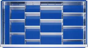 Rau Schubladen-Einteilungs-Set Schublade-XXL H 180-360mm 4 Trenn + 16 Steckwände