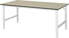 Rau Arbeitstisch MDF BxTxH 2000x1000x760-1080mm