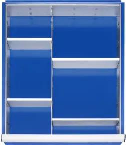 Rau Schubladen-Einteilungs-Set Schublade-L H 180-360mm 1 Trenn + 4 Steckwände