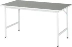 Rau Arbeitstisch Linoleum BxTxH 1500x800x800-850mm