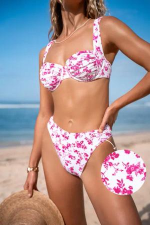 Bügel-Bikini-Set mit Sweetheart-Ausschnitt