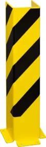 Moravia Anfahrschutz U-Profil schwarz/gelb 800 x 160 x 6 mm zum Aufdübeln