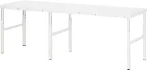 Rau Anbau-Arbeitstisch Serie E - Hartlaminat-Platte BxTxH 1800x900x650-1000mm