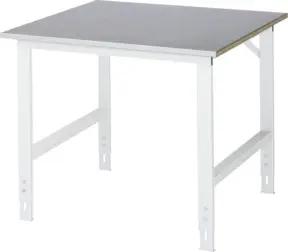 Rau Arbeitstisch Tom BxTxH 1000x1000x760-1080mm, Stahlblech Arbeitsplatte