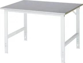 Rau Arbeitstisch Tom BxTxH 1250x1000x760-1080mm, Stahlblech Arbeitsplatte