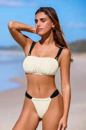 Gerades Bikinioberteil & Ultra freche Bikinihose Set