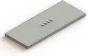 Meta Zusatzboden CLIP 230 1000 x 400 mm verzinkt + 4 Fachbodenträger