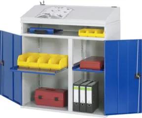 Rau Beistellschrank-Stehpult - Modell 01 BxTxH 1100x520x1110/1220mm