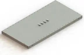 Meta Zusatzboden CLIP 230 1000 x 500 mm verzinkt + 4 Fachbodenträger